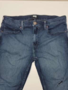 PAIGE Federal Transcend Indigo Stretchy Slim Straight Jeans Size 35